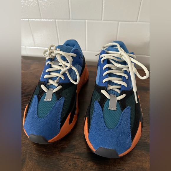 adidas gazelle silver green womens Adidas Yeezy Boost 700 'Hi-Res Blue' main image 0